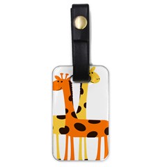 Giraffe Africa Safari Wildlife Luggage Tags (one Side)  by Sudhe