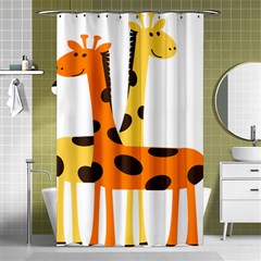 Giraffe Africa Safari Wildlife Shower Curtain 48  X 72  (small)  by Sudhe