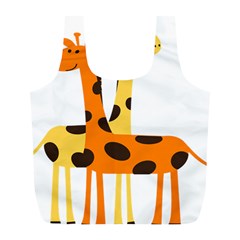 Giraffe Africa Safari Wildlife Full Print Recycle Bag (l) by Sudhe