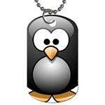 Penguin Birds Aquatic Flightless Dog Tag (One Side) Front