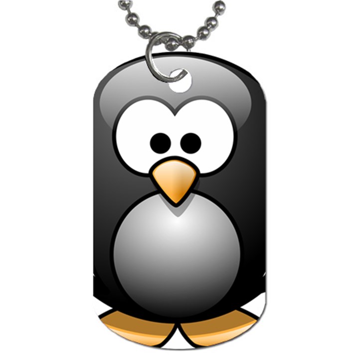 Penguin Birds Aquatic Flightless Dog Tag (One Side)