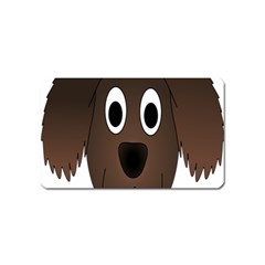 Dog Pup Animal Canine Brown Pet Magnet (name Card) by Sudhe