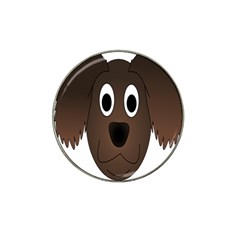 Dog Pup Animal Canine Brown Pet Hat Clip Ball Marker by Sudhe