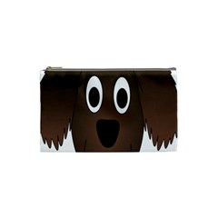 Dog Pup Animal Canine Brown Pet Cosmetic Bag (small) by Sudhe