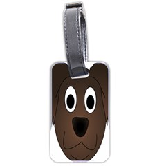 Dog Pup Animal Canine Brown Pet Luggage Tags (two Sides) by Sudhe