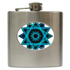 Transparent Triangles Hip Flask (6 Oz) by Sudhe