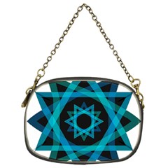 Transparent Triangles Chain Purse (two Sides)