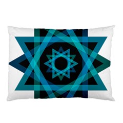 Transparent Triangles Pillow Case