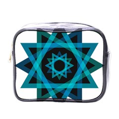 Transparent Triangles Mini Toiletries Bag (one Side) by Sudhe