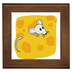 Rat Mouse Cheese Animal Mammal Framed Tiles by Sudhe