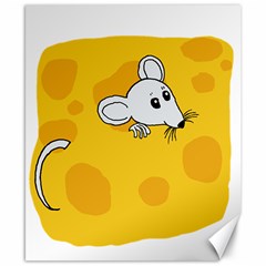 Rat Mouse Cheese Animal Mammal Canvas 8  X 10  by Sudhe