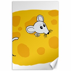 Rat Mouse Cheese Animal Mammal Canvas 20  X 30  by Sudhe