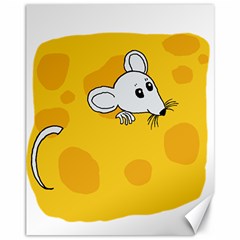 Rat Mouse Cheese Animal Mammal Canvas 11  X 14  by Sudhe