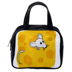 Rat Mouse Cheese Animal Mammal Classic Handbag (one Side) by Sudhe