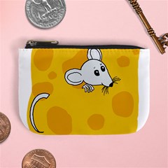 Rat Mouse Cheese Animal Mammal Mini Coin Purse by Sudhe