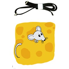 Rat Mouse Cheese Animal Mammal Shoulder Sling Bag by Sudhe