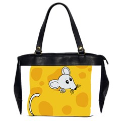 Rat Mouse Cheese Animal Mammal Oversize Office Handbag (2 Sides) by Sudhe