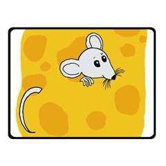 Rat Mouse Cheese Animal Mammal Fleece Blanket (small) by Sudhe