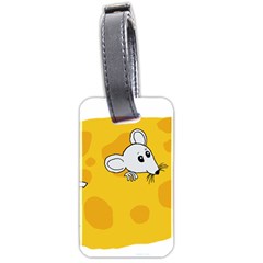 Rat Mouse Cheese Animal Mammal Luggage Tags (two Sides) by Sudhe