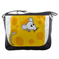 Rat Mouse Cheese Animal Mammal Messenger Bag by Sudhe