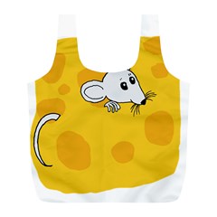 Rat Mouse Cheese Animal Mammal Full Print Recycle Bag (l) by Sudhe