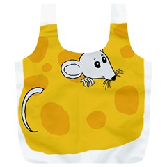 Rat Mouse Cheese Animal Mammal Full Print Recycle Bag (xl) by Sudhe