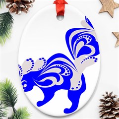 Skunk Animal Still From Ornament (oval) by Sudhe