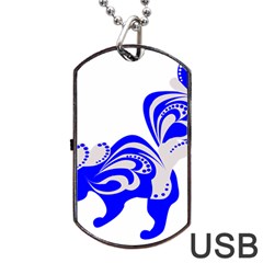 Skunk Animal Still From Dog Tag Usb Flash (one Side)