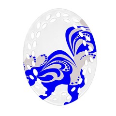 Skunk Animal Still From Ornament (oval Filigree) by Sudhe