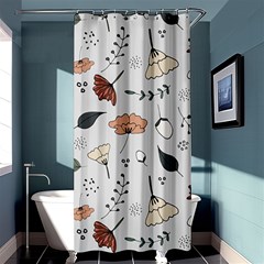 Grey Toned Pattern Shower Curtain 36  X 72  (stall)  by Sudhe