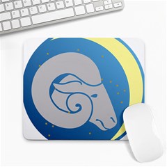 Ram Zodiac Sign Zodiac Moon Star Large Mousepads by Sudhe