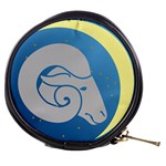 Ram Zodiac Sign Zodiac Moon Star Mini Makeup Bag Front