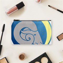 Ram Zodiac Sign Zodiac Moon Star Cosmetic Bag (small) by Sudhe