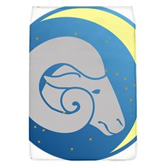 Ram Zodiac Sign Zodiac Moon Star Removable Flap Cover (l)