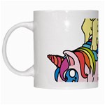 Unicorn Arociris Raimbow Magic White Mugs Left