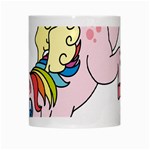 Unicorn Arociris Raimbow Magic White Mugs Center