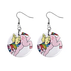 Unicorn Arociris Raimbow Magic Mini Button Earrings by Sudhe