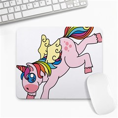 Unicorn Arociris Raimbow Magic Large Mousepads by Sudhe