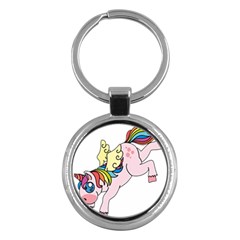 Unicorn Arociris Raimbow Magic Key Chains (round)  by Sudhe