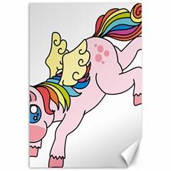 Unicorn Arociris Raimbow Magic Canvas 12  X 18  by Sudhe