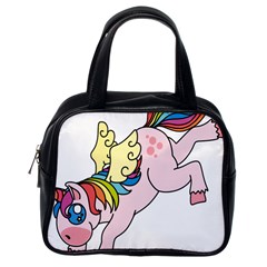 Unicorn Arociris Raimbow Magic Classic Handbag (one Side) by Sudhe