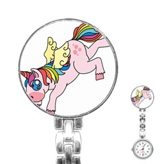 Unicorn Arociris Raimbow Magic Stainless Steel Nurses Watch by Sudhe