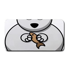 Bear Polar Bear Arctic Fish Mammal Medium Bar Mats by Sudhe