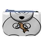 Bear Polar Bear Arctic Fish Mammal Large Coin Purse Front