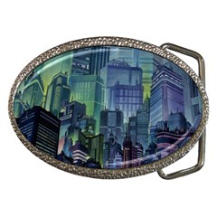 City Night Landmark Belt Buckles by Sudhe