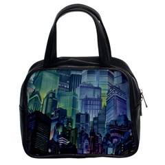 City Night Landmark Classic Handbag (two Sides) by Sudhe