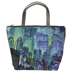 City Night Landmark Bucket Bag by Sudhe