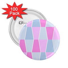 Geometric Pattern Design Pastels 2 25  Buttons (100 Pack) 