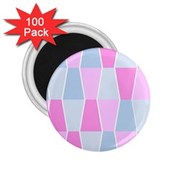 Geometric Pattern Design Pastels 2 25  Magnets (100 Pack) 