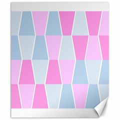 Geometric Pattern Design Pastels Canvas 20  X 24 